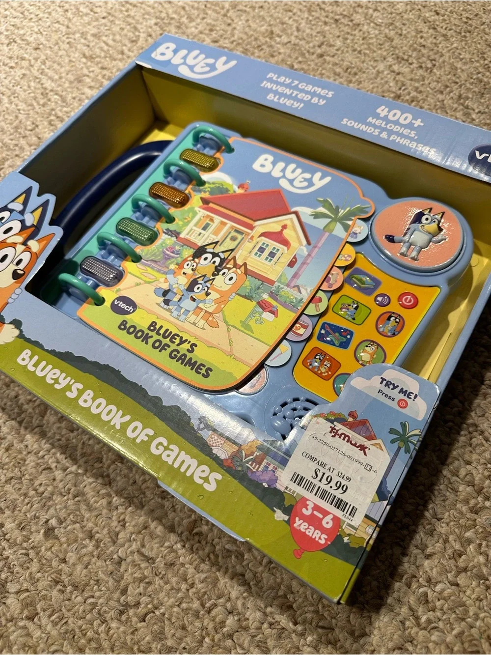 VTech Bluey’s Book of Games - Interactive Kids Activity Book
